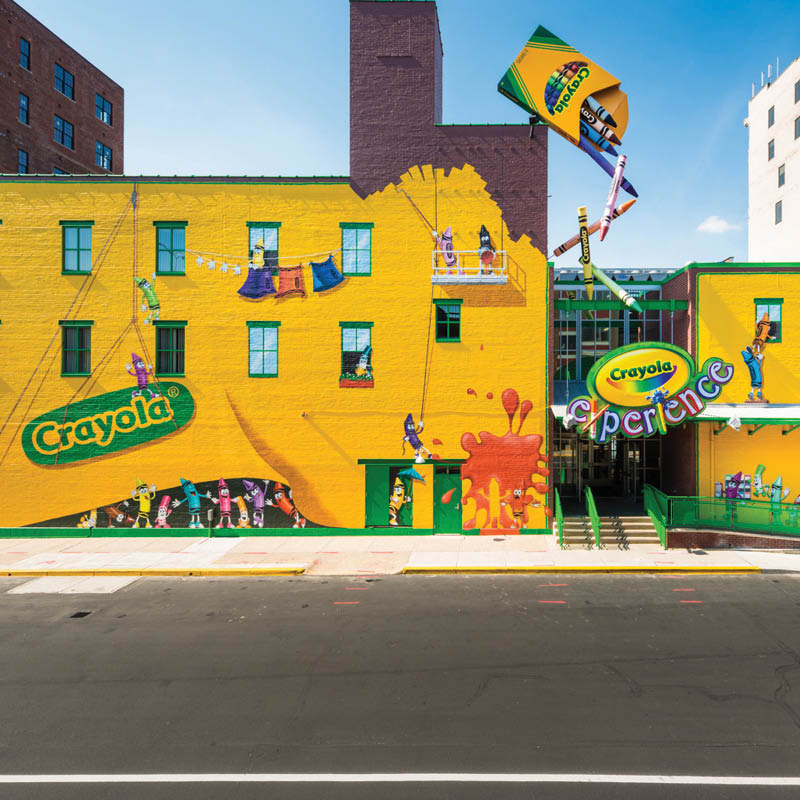 Exterior of Crayola Experience Easton